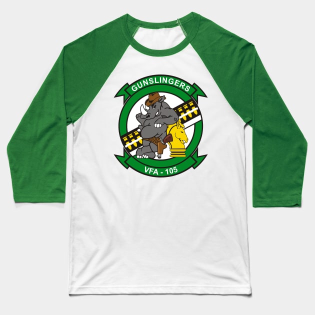 F/A18 Rhino - VFA105 Gunslingers Baseball T-Shirt by MBK